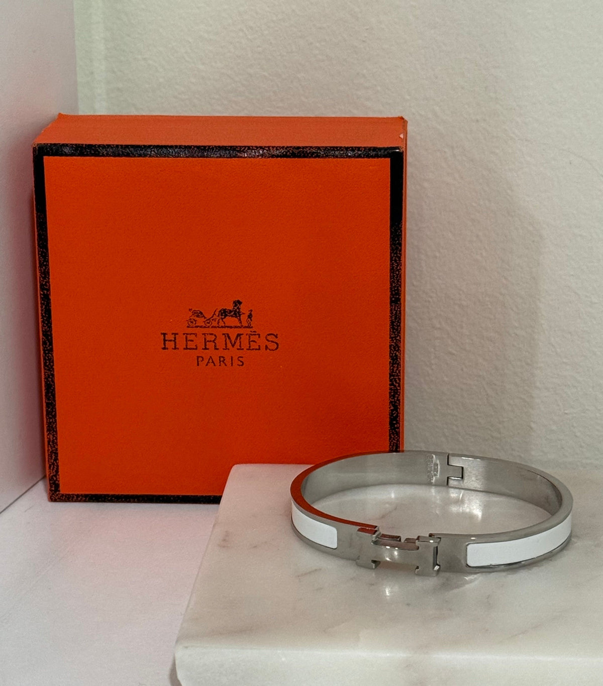 Chic Pink and Gold Tone Enamel Cuff Bracelet
