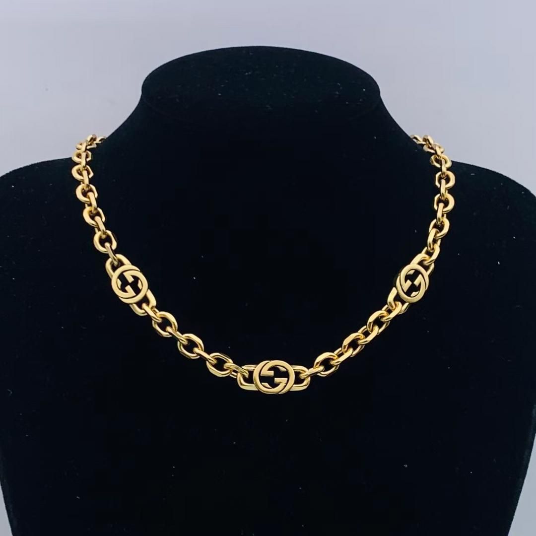 Luxury Designer Inspired Chunky Gold Chain Necklace