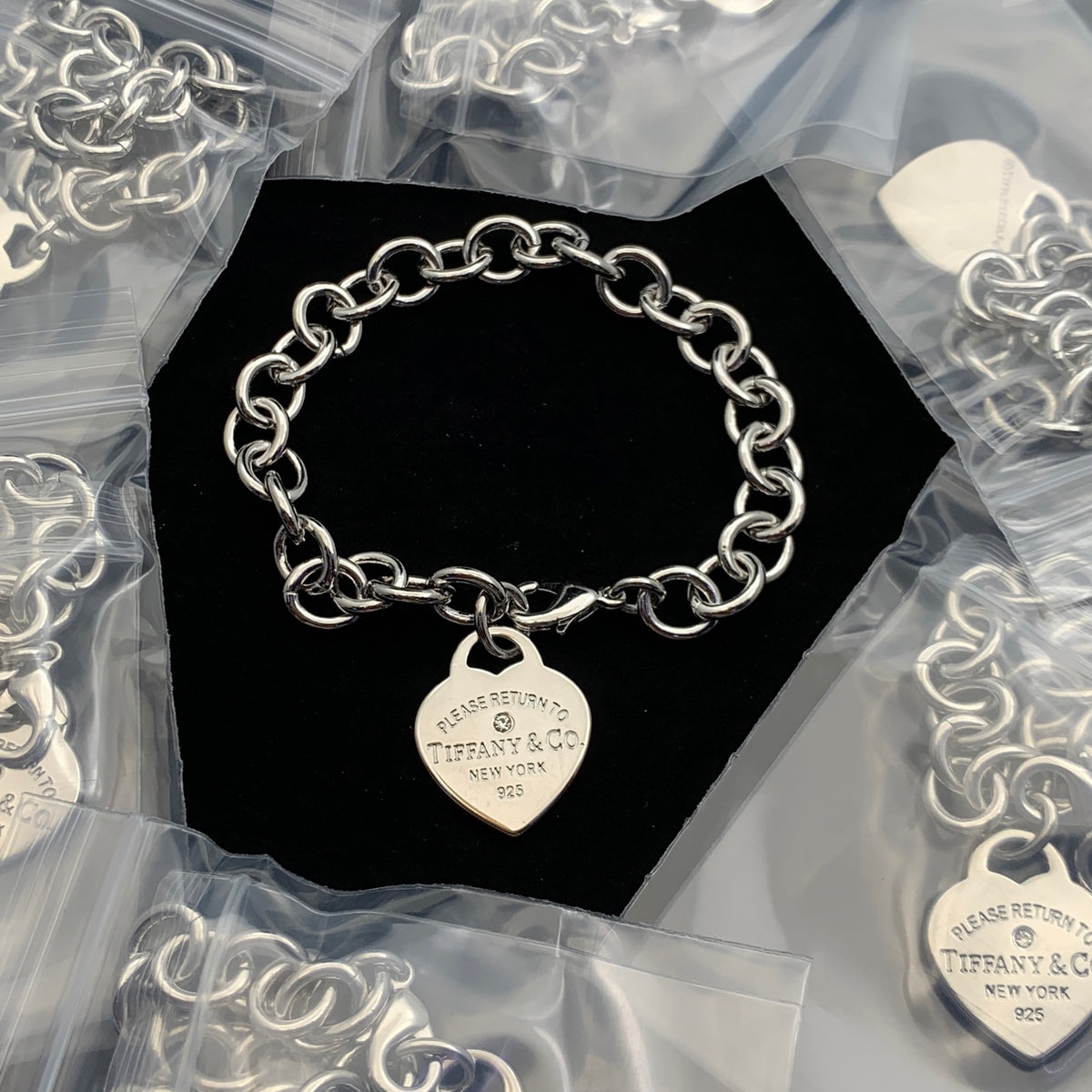 Classic Heart Tag & Chunky Chain Sterling Silver Bracelet