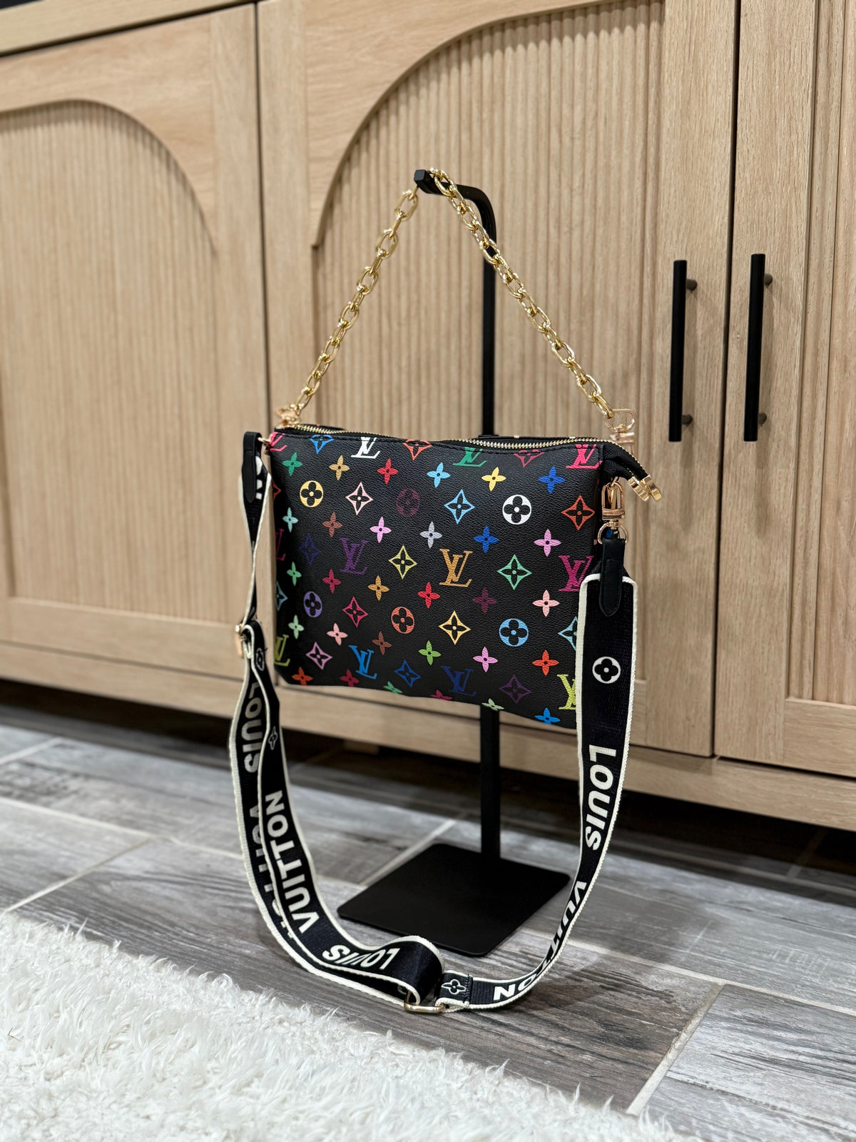 Gorgeous Colorful Logo Shoulder Bag